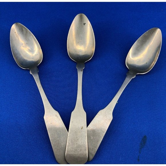 Hall & Elton Antique Spoons Set of 3 RARE 1850-1899 Wallingford, Connecticut CT - Picture 11 of 13